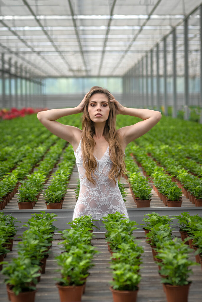sesja w szklarni zdjęcia kolorowe